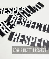 Iron-on patch | RESPECT | Black approx. 10x2 cm