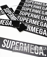 Iron-on patch | SUPERMEGA | Black | 100x20 mm