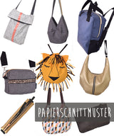 PAPER SEWING PATTERN # 122 BAG.pack 9-Bag Set