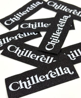 XL Patch | Chillerella auf schwarzem Glitzergrund