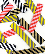 XL Patch | Einnäher | diagonale Streifen | 4 Farben