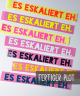 finished Plot | IT'S GETTING OUT OF HAND | 8 colors