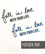 finished Plot | fall in love WITH YOUR LIFE. | 5 colors