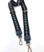 fertiges Gurtband Arrow schwarz-beige