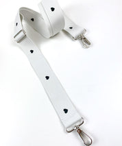 fertiges Gurtband Herzchen weiss
