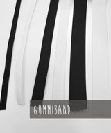 Gummiband | schwarz, weiß 4 Breiten