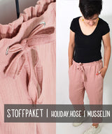 Materialpaket HOLIDAY.hose | Musselin | 24 Farben