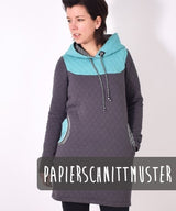 PAPER SEWING PATTERN. #60 Women's Hoodie "KAPUZIERT.4us"