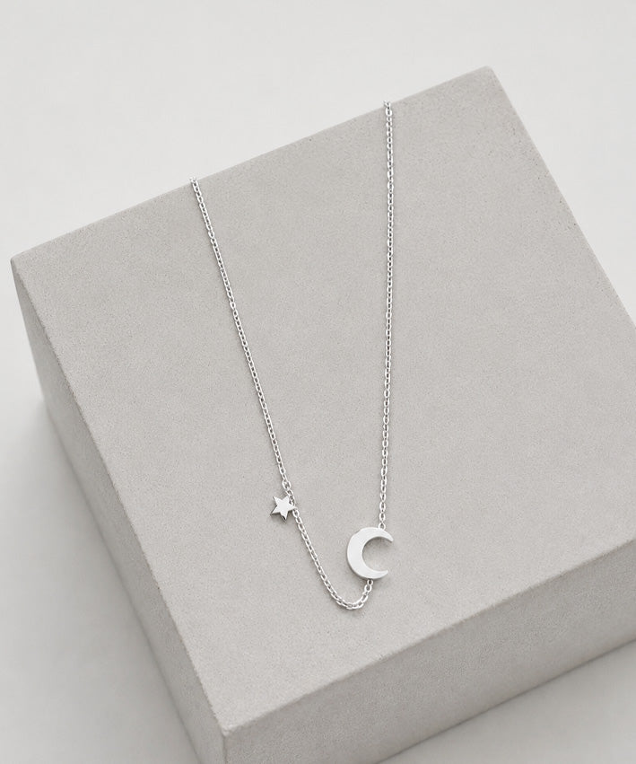 kette Mond_Stern Silber