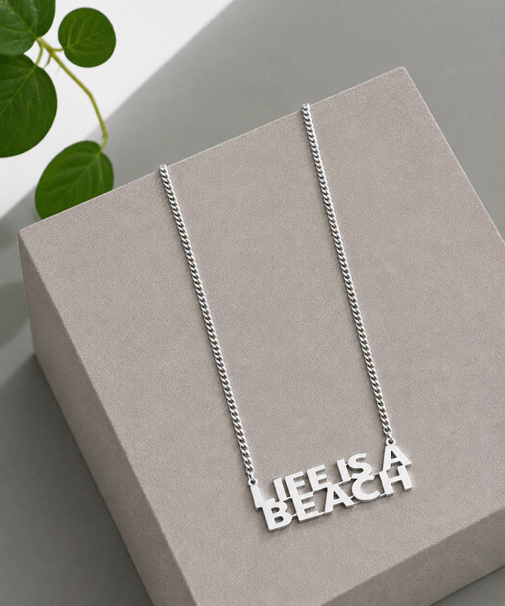 kette life is a beach silber