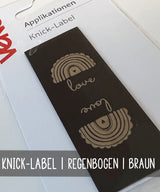 VENO | Knicklabel | Regenbogen love | Braun