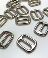 Ladder buckle | Regulator | 20 mm wide | Silver
