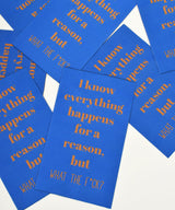 XL Patch | I know everything happens | 10x15.5 cm
