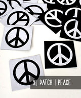 XL Patch | PEACE | Schwarz-Weiss | 2 Varianten