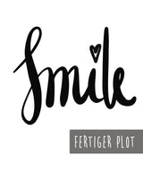 ready-made Plot | "Smile" LETTERING | 4 colors