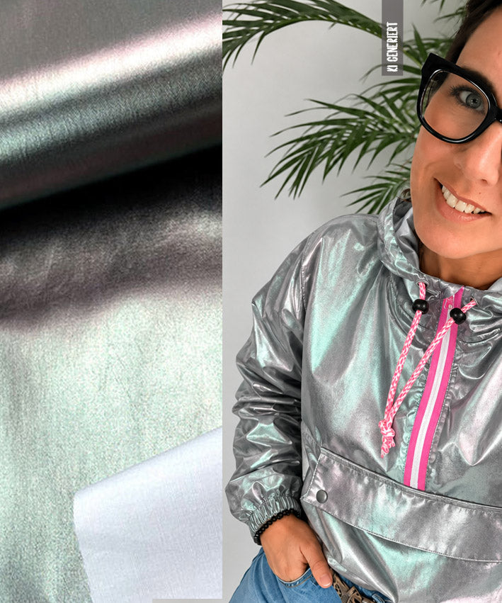 Regenjackenstoff - Waterproof | Metallic | Dusty Brown