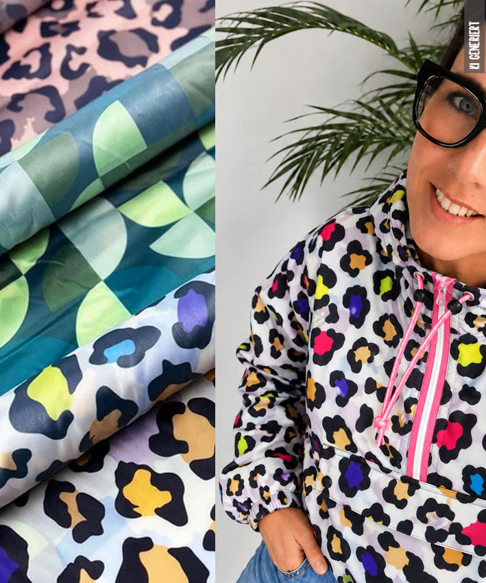 Nylon | water-repellent | 3 designs | leopard and graphic