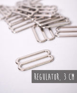 Leiterschnalle | Regulator | 30 mm breit | silber