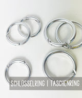 Key Ring | Bag Ring | 3 & 5 cm Diameter | Aluminum
