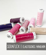 SERAFLEX | elastisches Nähgarn | ROSA und LILA-Töne