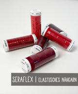 SERAFLEX | elastisches Nähgarn | ROT-Töne