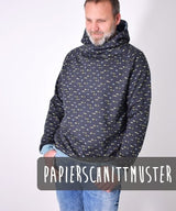 PAPER PATTERN # 104 RAGLAN.sweater4men XS-XXXL