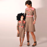 eBOOK SET # 80-81 "PARTYkleid/chen und -shirt" Mutter-/Tochter-Kombi
