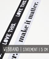Webbing | STATEMENT | 5 cm | 2 variations
