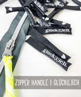 1 Stück ZIPPER HANDLE | ZIP PULLER | glück(l)ich.