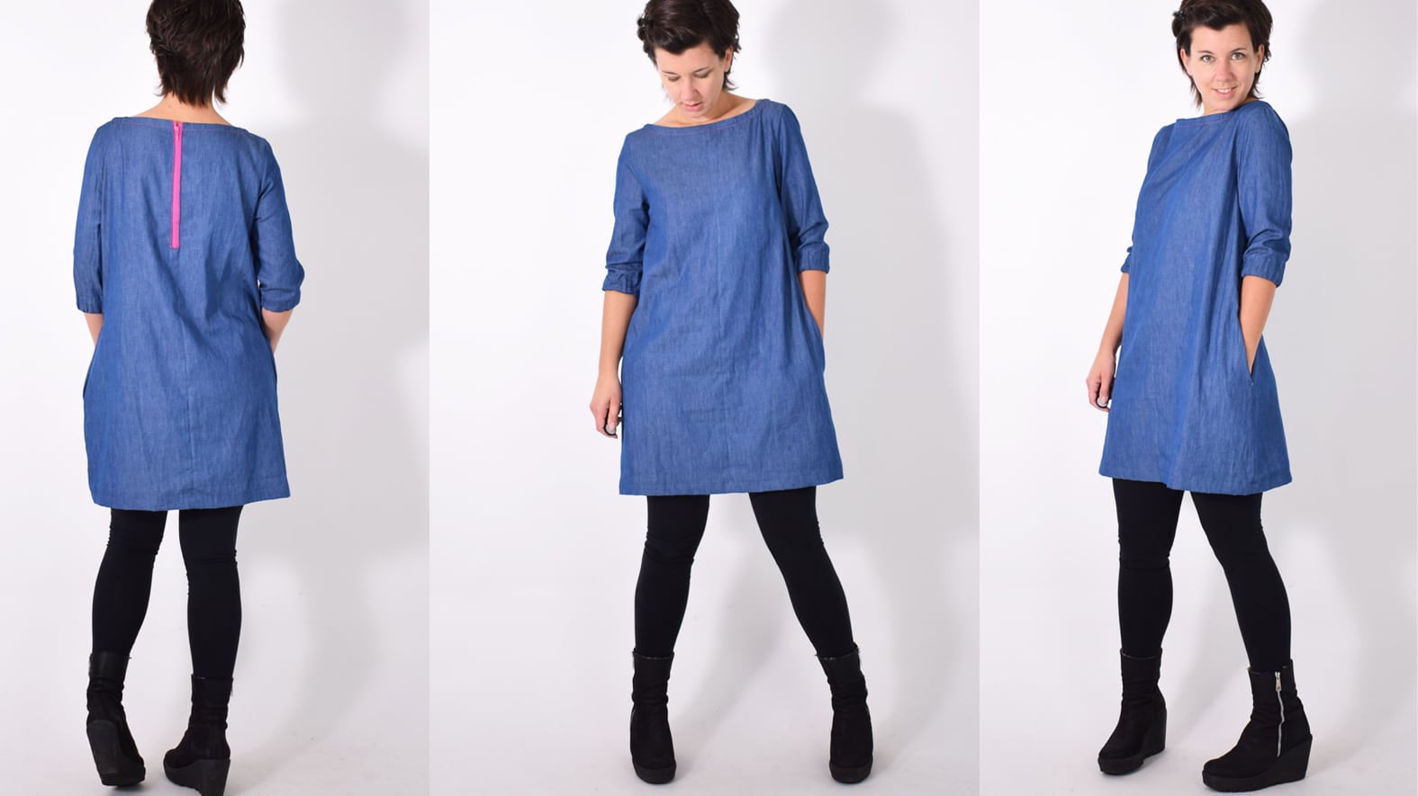 zipperkleid-leni-pepunkt-collage-jeans