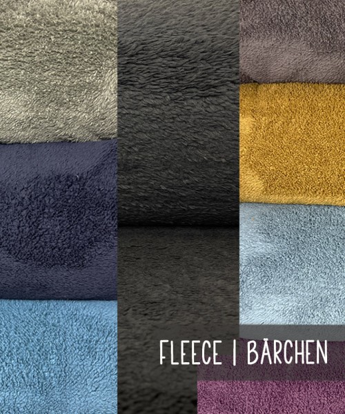 Fleece | BÄRCHEN | Teddyfleece | 8 Farben