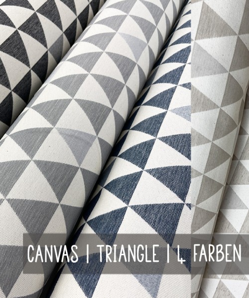 Jacquard Double Face | Taschenstoff | TRIANGLE | 4 Farben