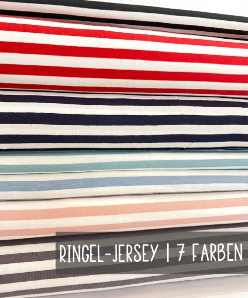 Jersey | Streifen | Ringel | 7 Farben