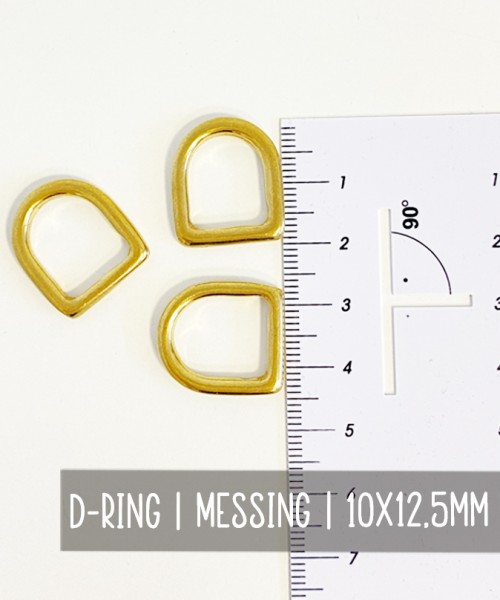 D-Ring | 10 mm | Messing