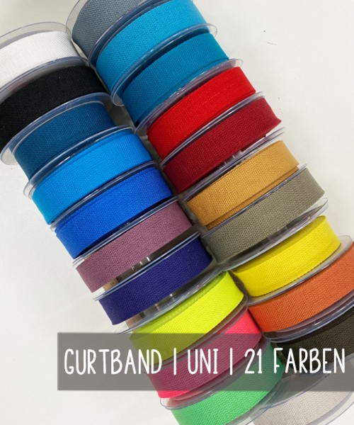 Gurtband | 3 cm breit | UNI | 22 Farben