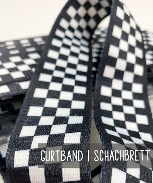 Gurtband | Schachbrett | 4 cm