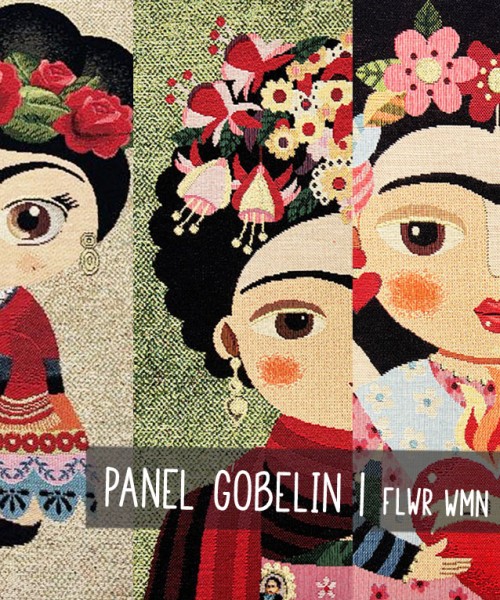 1 Stck. PANEL | Gobelin | FLOWER WOMAN | 3 Designs
