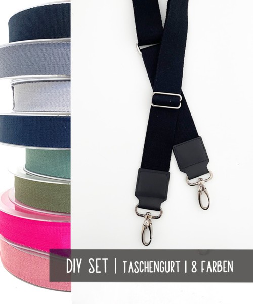 Materialpaket | DIY Set | Taschengurt | UNI | 4 cm | div. Farben
