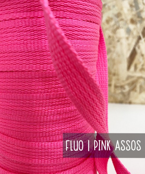 0,5 m Gurtband | 1,5 cm breit | FLUO | Pink Assos