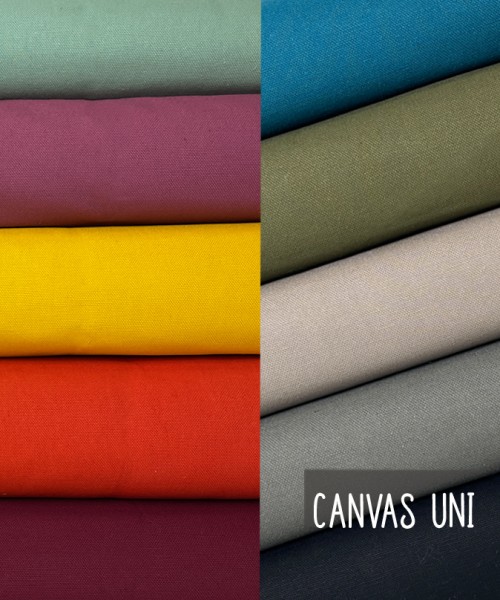 Canvas | Taschenstoff | Uni | 10 Farben