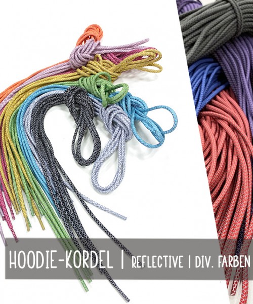 1 Stk. Hoodie-Kordel | REFLECTIVE | div. Farben