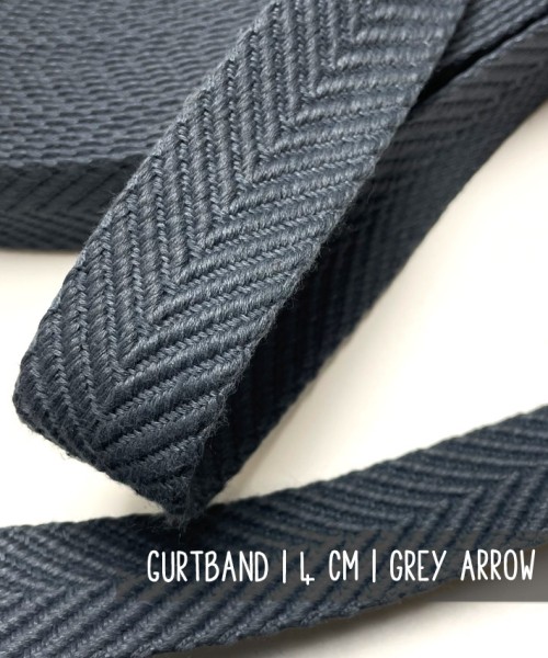 Gurtband | 4 cm | GREY ARROW