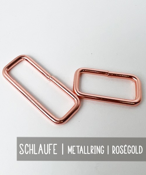Schlaufe | Metallring | ROSÉGOLD | 30mm, 40 mm