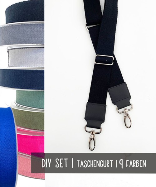 Materialpaket | DIY Set | Taschengurt | UNI | 4 cm | 9 Farben