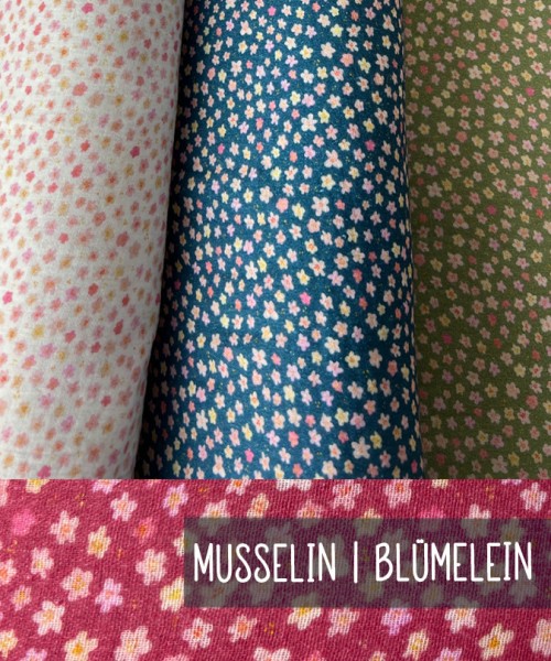 Musselin | BLÜMELEIN | 4 Farben