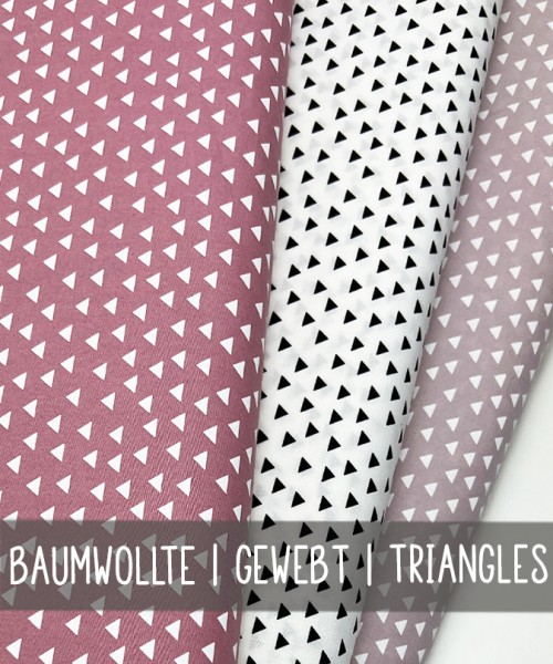 Baumwolle | POPLIN | TRIANGLES | gewebt | 3 Farben