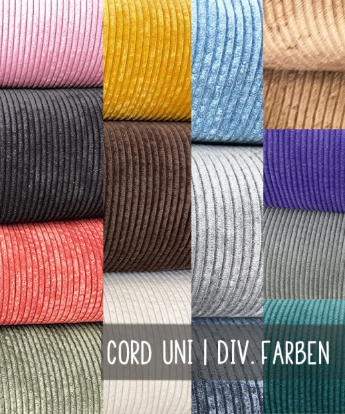 Cord | Breitcord | UNI | BIGbag | 14 Farben