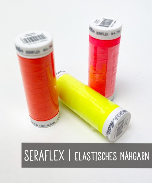 SERAFLEX | elastisches Nähgarn | NEON-Töne