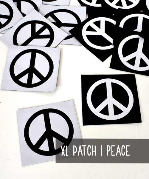 CHARITY - XL Patch | PEACE | Schwarz-Weiss | 2 Varianten
