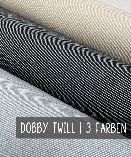Dobby | Diagonal | Twill | Taschenstoff | 3 Farben